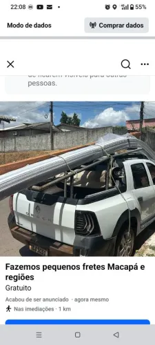 Fazemos pequenos fretes , Macapá e regiões, só * 