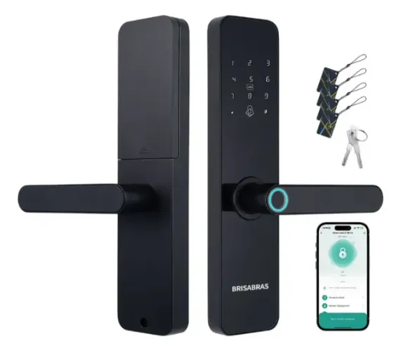Fechadura Digital Biométrica Bluetooth Tuya Smart Vida