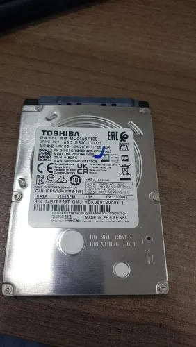 HD 1 TB TOSHIBA "NOVO" HD 1 TERABYTE<br>R$ 180,00