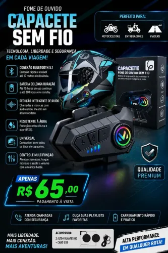 ? FONE BLUETOOTH PARA CAPACETE ?