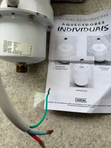 Ducha Aquecedor Individual Cardal Modelo 5 Estações 127V, 5.500Watts Nova Sem Uso