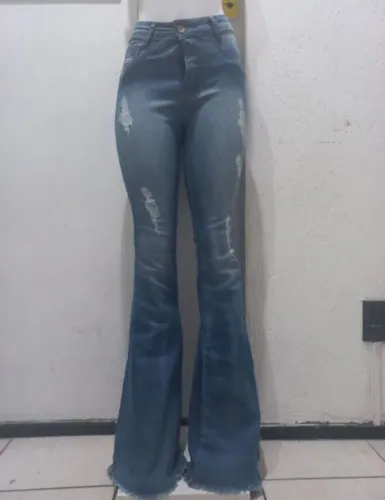 CALÇA JEANS ,NÚMERO 36 COM 116 CENTIMETRO DE COMPRIMENTO
