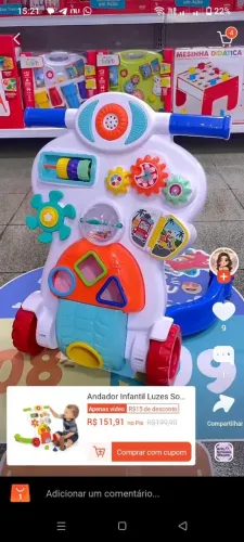 Vendo carrinho andador e bb canguru