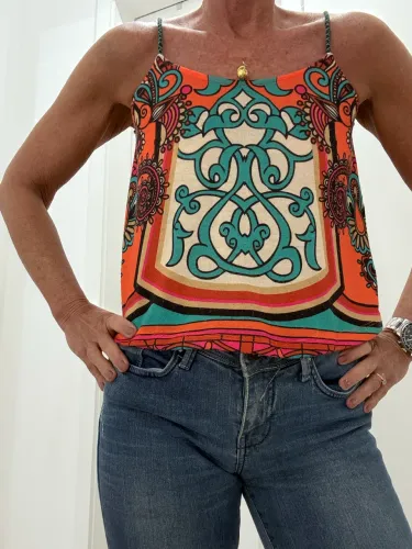 Blusa oh boy estampa psicodélica