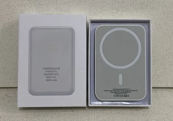 Carregador Portátil Magnético Sem Fio - 5000mAh