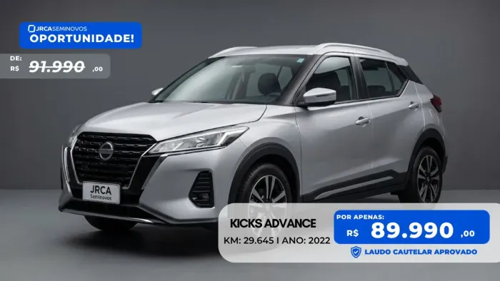 Nissan Kicks Advance 1.6 16V Flex AUT 2022