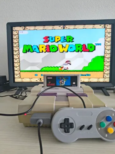 Super Nintendo Fat Completo mas com detalhes