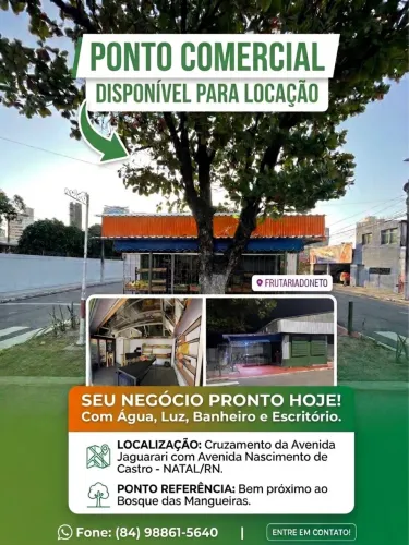 ? PONTO COMERCIAL PARA LOCAÇÃO - EXCELENTE LOCALIZAÇÃO EM NATAL/RN!