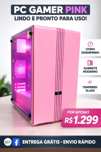 PC Gamer Rosa [Loja Fisica]