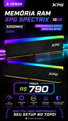 memoria ram 16gb ddr4 3200mhz xpg spectrix