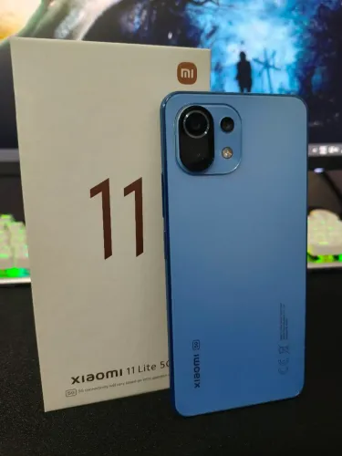 (Celular bom e barato) Xiaomi Mi 11 Lite 5G 256gb Azul Semi novo