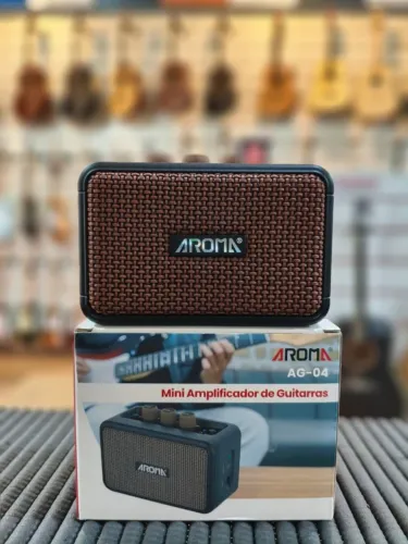 Mini Amplificador Guitarra para Estudos Aroma AG04 5W (NOVO!)