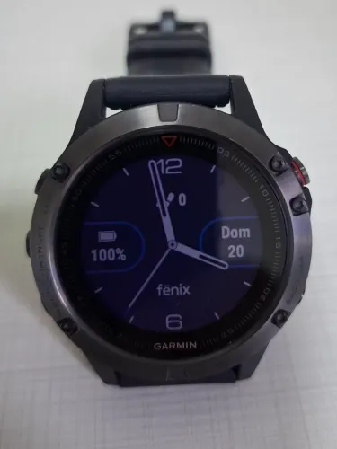 GARMIN FÊNIX 5 ? 47 MM | IMPECÁVEL | 7 PULSEIRAS