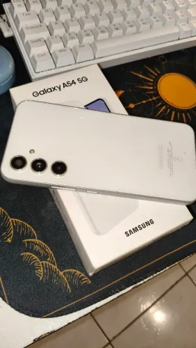 Celular Samsung Galaxy A54 5G + Caixa + Carregador Original 25W + Capa