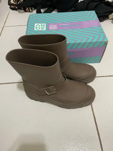 Bota galocha coturno zaxy melissa
