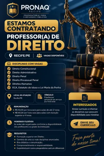 Professor(a) de Direito - Recife