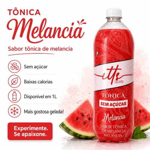 TONICA 1L SABORES ZERO AÇUCAR E ZERO CARBOIDRATOS BAIXA CALORIAS