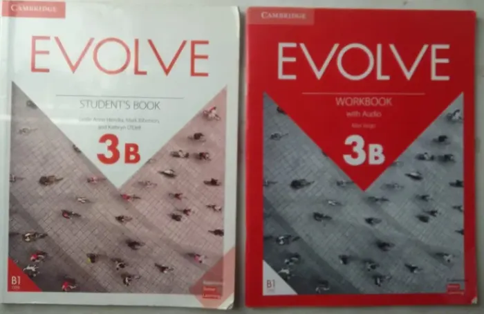 livros inglês: 3a workbook e 3b student's book. usados. conteúdo a lápis apagado.