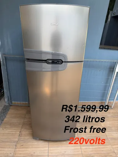 Geladeira inox frost free 220?volts semi nova