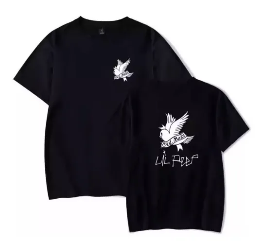 Camisa Lil Peep Unissex Crybaby Preta