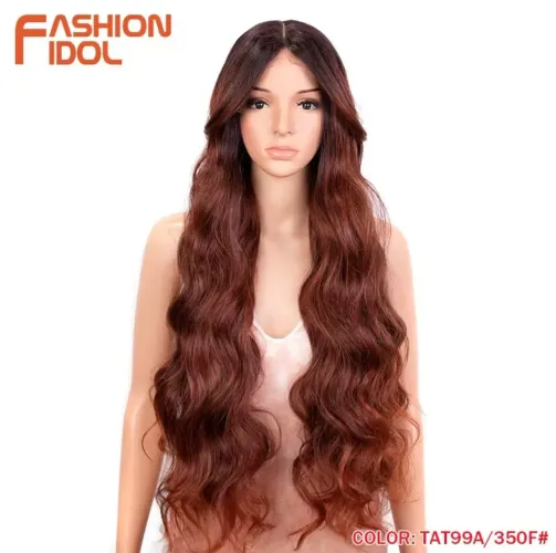 PERUCA LACE RUIVA FIBRA SINTÉTICA PREMIUM 85cm