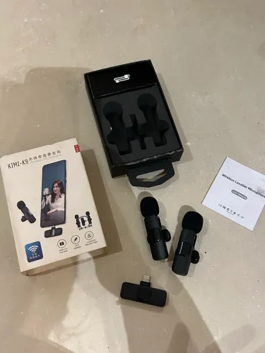 Kit 2 Microfones Lapela Sem Fio