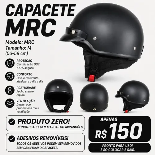 Capacete MCR unisex Tam. 56 a 58