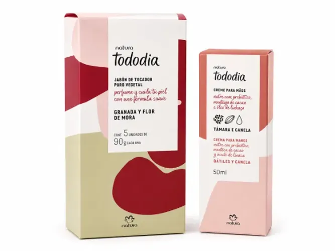 Kit Natura Tododia Sabonete Granada E Creme Mãos Tâmara