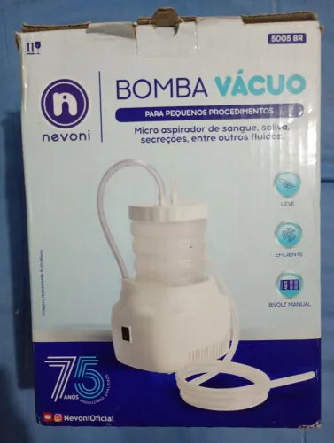 Bomba a Vácuo Aspirador Secreção Sugador Sangue Aspiradora Cirúrgico Portátil - Nevoni