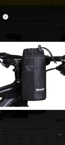 Bolsa de garrafa para guidão de bike