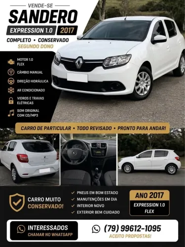 Renault Sandero Authentique Flex 1.0 12V 5P 2017