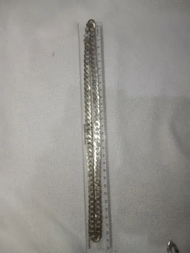 Cordão de prata escaminha masculino