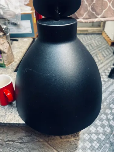 Pendente em aço preto