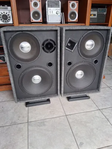 Par de caixas acústicas 15 e 12 polegadas 