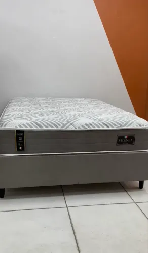 Cama casal duas partes / (base + colchão)
