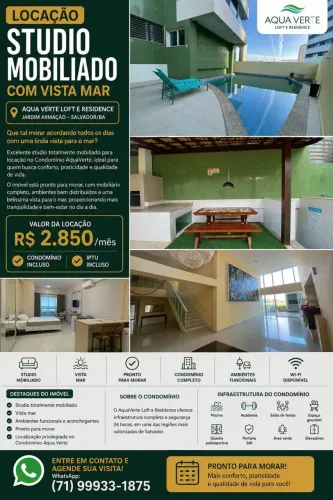 Studio Vista Mar em Armação