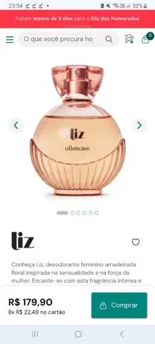Perfume liz lacrado