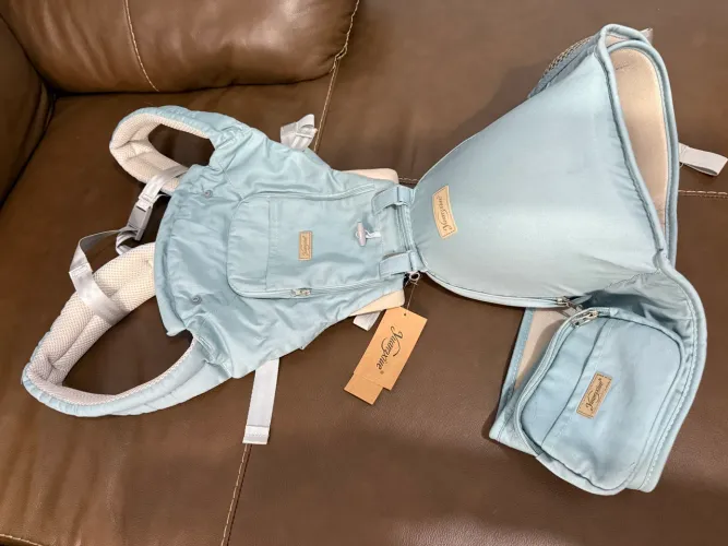 Porta-bebê/canguru ergonômico c/ hip seat marca Yuanzxiue, modelo multifuncional