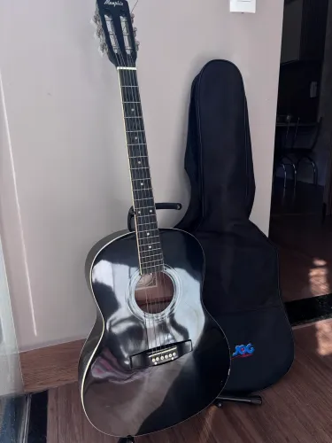 Violão Memphis Cor Preto Corda Nylon Usado
