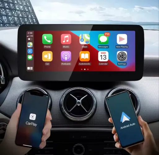 Multimídia Android 13 Mercedes-Benz GLA X156 NTG 4.5 - Tela 10.25?