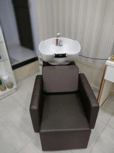 Lavatório de cabelo Splendor Cuba de porcelana branca 