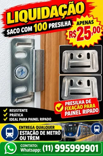 presilha para fixar painel ripado