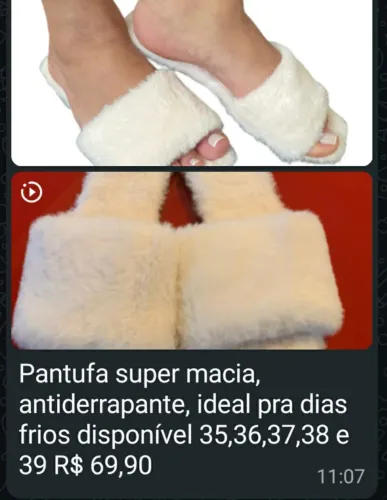 Pantufa Branca