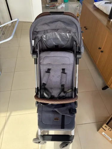 Carrinho de Bebê ABC Design Ping Two Preto - Importado Alemão (Suporta até 22kg)