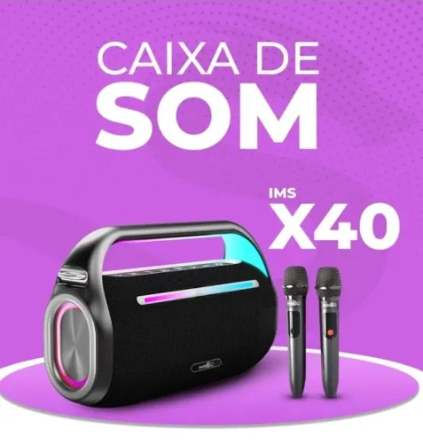 Caixa de som X40 a prova d'água 