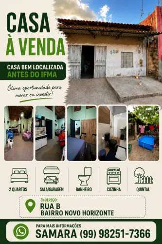 Casa a venda no Bairro Novo Horizonte