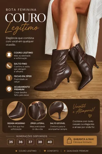 Bota de couro