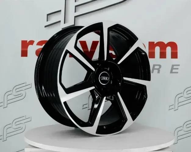 Jogo de Roda Audi TT Preto Diamantada 5x112 - 19x8,5 Offset 35 (NV)