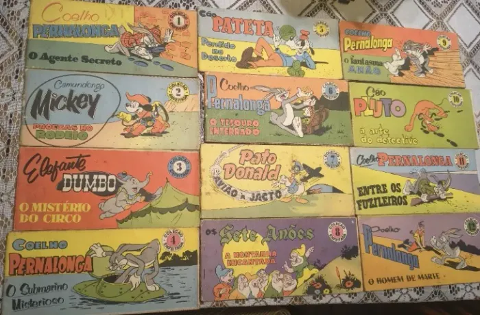 Coleção Enfeitada EBAL 1958 completa - 12 volumes - Mickey, Pernalonga, Donald