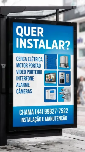 Cerca elétrica, motores portão, câmeras , alarme